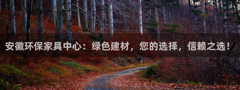 沐鸣官方：安徽环保家具中心：绿色建材，您的选择，信赖之选！
